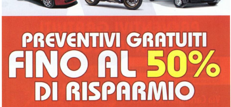 Sconto 50% Polizza auto